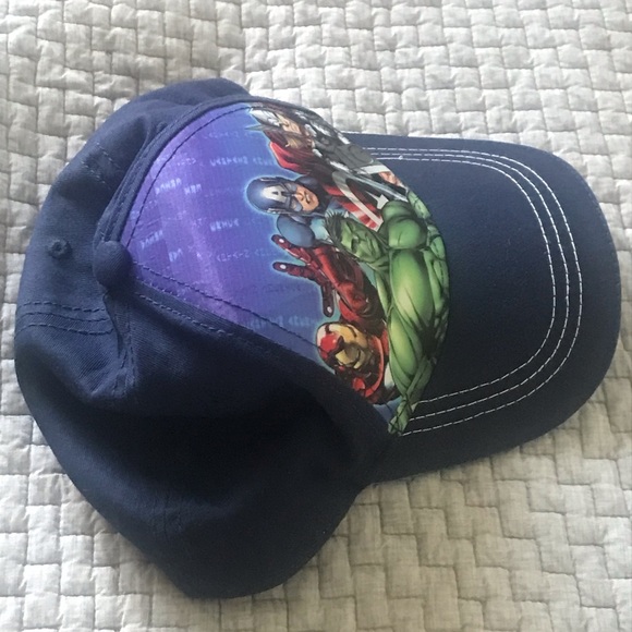 Marvel Avengers Characters Blue SnapBack Hat - Picture 2 of 5